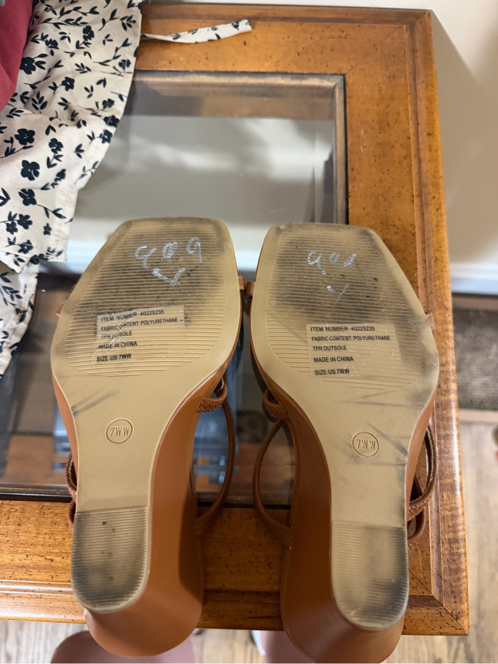 torrid Chestnut Strappy Square-Toe Heeled Sandals - Picture 3 of 3
